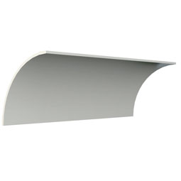 Ekena Millwork - MLD19X19X27KA - Endurathane Karim Crown Moulding, 18 7/8"H x 18 7/8"P x 26 3/4"F x 48"L, Factory Primed