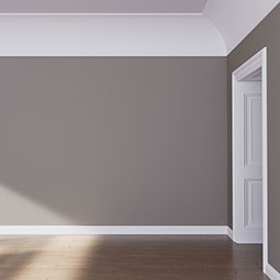 Ekena Millwork - MLD19X19X27KA - Endurathane Karim Crown Moulding, 18 7/8"H x 18 7/8"P x 26 3/4"F x 48"L, Factory Primed