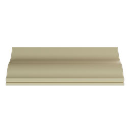 Ekena Millwork - MLD02X02X03IS - Endurathane Isabel Crown Moulding, 2 3/8"H x 2 3/8"P x 3 3/8"F x 96"L, Factory Primed