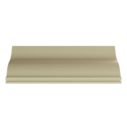 Ekena Millwork - MLD03X03X05IR - Endurathane Irene Crown Moulding, 3 1/8"H x 3 1/8"P x 4 1/2"F x 96"L, Factory Primed