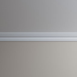 Ekena Millwork - MLD04X04X05JU - Endurathane June Crown Moulding, 4"H x 4"P x 5 1/4"F x 94 1/2"L, Factory Primed