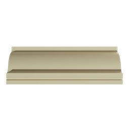 Ekena Millwork - MLD02X02X03FI - Endurathane Fiona Crown Moulding, 2"H x 2"P x 2 3/4"F x 96"L, Factory Primed