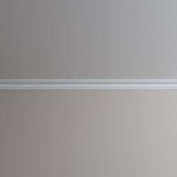 Ekena Millwork - MLD02X02X03FI - Endurathane Fiona Crown Moulding, 2"H x 2"P x 2 3/4"F x 96"L, Factory Primed