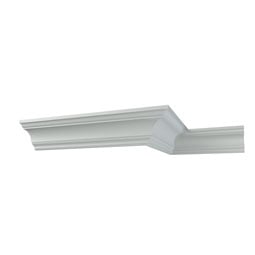 Ekena Millwork - MLD02X02X03FI - Endurathane Fiona Crown Moulding, 2"H x 2"P x 2 3/4"F x 96"L, Factory Primed