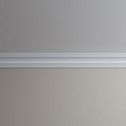 Ekena Millwork - MLD04X04X07AU - Endurathane Austin Crown Moulding, 4"H x 4"P x 6 5/8"F x 96"L, Factory Primed
