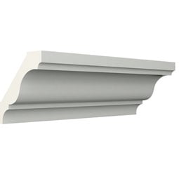 Ekena Millwork - MLD02X02X03NI - Endurathane Nico Crown Moulding, 2"H x 2"P x 2 3/4"F x 96"L, Factory Primed