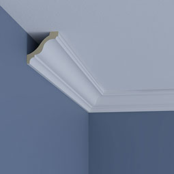 Ekena Millwork - SAMPLE-MLD03X03X04AD - SAMPLE - Endurathane Adeline Crown Moulding, 2 3/4"H x 2 3/4"P x 3 7/8"F x 12"L, Factory Primed