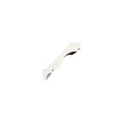 Ekena Millwork - MLD02X02X03MA - Endurathane Margot Crown Moulding, 2 3/8"H x 2 3/8"P x 3 3/8"F x 96"L, Factory Primed