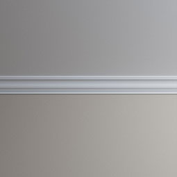 Ekena Millwork - MLD04X04X05AZ - Endurathane Azriel Crown Moulding, 3 1/2"H x 3 1/2"P x 5"F x 96"L, Factory Primed