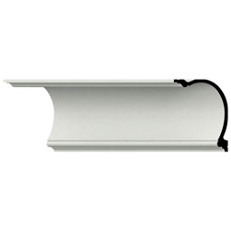 Ekena Millwork - MLD06X08X10DA - Endurathane Danielle Crown Moulding, 6"H x 7 7/8"P x 9 7/8"F x 96"L, Factory Primed