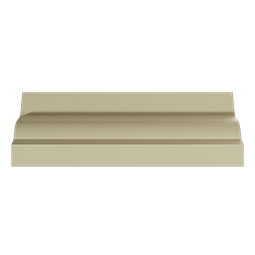 Ekena Millwork - MLD02X02X03GR - Endurathane Grace Crown Moulding, 2 3/8"H x 2 3/8"P x 3 3/8"F x 96"L, Factory Primed