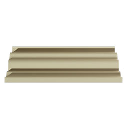 Ekena Millwork - MLD07X10X12ET - Endurathane Ethan Crown Moulding, 7 3/8"H x 9 5/8"P x 12"F x 96"L, Factory Primed