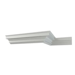 Ekena Millwork - MLD20X21X29KI - Endurathane Kingsley Crown Moulding, 19 5/8"H x 20 7/8"P x 28 5/8"F x 96"L, Factory Primed