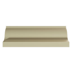 Ekena Millwork - MLD05X05X07VL - Endurathane Valentina Crown Moulding, 4 3/4"H x 4 3/4"P x 6 5/8"F x 96"L, Factory Primed