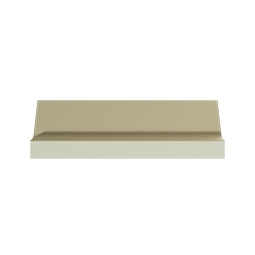 Ekena Millwork - MLD02X02X03SC - Endurathane Scarlett Crown Moulding, 2"H x 2"P x 2 3/4"F x 94 1/2"L, Factory Primed