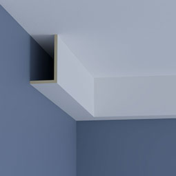 Ekena Millwork - MLD06X04X95LI - Endurathane Liam Crown Moulding, 6 1/4"H x 3 1/2"P x 94 1/2"L, Factory Primed