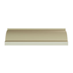 Ekena Millwork - MLD03X03X05GH - Endurathane Graham Crown Moulding, 3 1/8"H x 3 1/8"P x 4 1/2"F x 94 1/2"L, Factory Primed