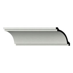 Ekena Millwork - MLD06X06X08GH - Endurathane Graham Crown Moulding, 6"H x 6"P x 8 3/8"F x 94 1/2"L, Factory Primed