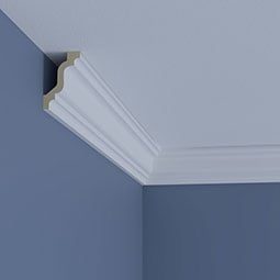 Ekena Millwork - SAMPLE-MLD02X03X04AL - SAMPLE - Endurathane Alia Crown Moulding, 2"H x 3 1/8"P x 3 3/4"F x 12"L, Factory Primed