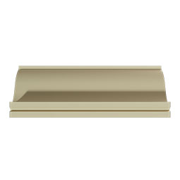 Ekena Millwork - MLD06X06X08EL - Endurathane Eleanor Crown Moulding, 5 7/8"H x 5 3/4"P x 8 1/8"F x 94 1/2"L, Factory Primed