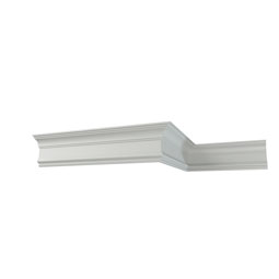 Ekena Millwork - MLD06X03X06CH - Endurathane Charlene Crown Moulding, 5 1/2"H x 2 1/2"P x 6 1/8"F x 94 1/2"L, Factory Primed