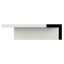 Ekena Millwork - MLD01X01X01SA - Endurathane Savannah Crown Moulding, 1"H x 1"P x 1 3/8"F x 94 1/2"L, Factory Primed