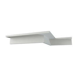 Ekena Millwork - MLD01X01X01SA - Endurathane Savannah Crown Moulding, 1"H x 1"P x 1 3/8"F x 94 1/2"L, Factory Primed