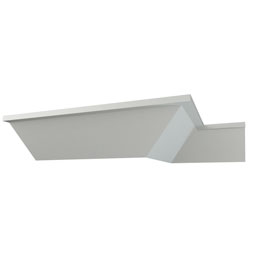 Ekena Millwork - MLD03X04X05CL - Endurathane Cleo Crown Moulding, 3 1/8"H x 4"P x 5"F x 94 1/2"L, Factory Primed
