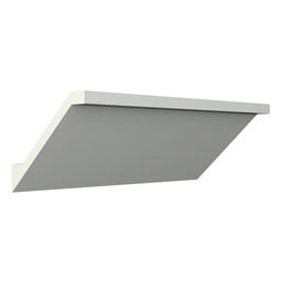 Ekena Millwork - MLD04X05X06BR - Endurathane Brandy Crown Moulding, 4"H x 4 3/4"P x 6 1/8"F x 94 1/2"L, Factory Primed