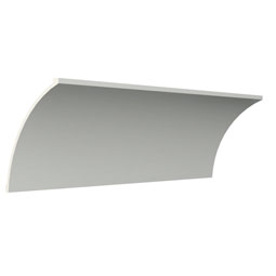 Ekena Millwork - MLD19X15X24FO - Endurathane Fox Crown Moulding, 18 1/2"H x 14 5/8"P x 23 1/2"F x 47"L, Factory Primed