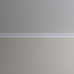 Ekena Millwork - MLD02X02X03LI - Endurathane Lily Crown Moulding, 2 1/8"H x 1 3/4"P x 2 3/4"F x 94 1/2"L, Factory Primed