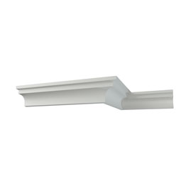 Ekena Millwork - MLD02X02X03LI - Endurathane Lily Crown Moulding, 2 1/8"H x 1 3/4"P x 2 3/4"F x 94 1/2"L, Factory Primed
