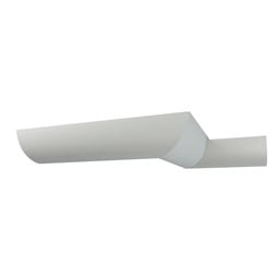 Ekena Millwork - MLD06X07X09CY - Endurathane Cynthia Crown Moulding, 6"H x 7"P x 9 1/4"F x 94 1/2"L, Factory Primed