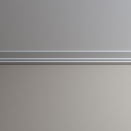 Ekena Millwork - MLD01X07X96KI - Endurathane Kirizma Crown Moulding, 1 1/8"H x 6 1/2"P x 96"L, Factory Primed