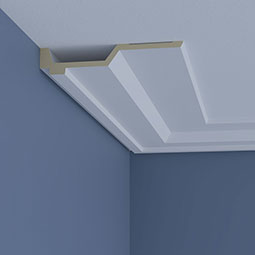 Ekena Millwork - SAMPLE-MLD02X09X96AN - SAMPLE - Endurathane Anita Crown Moulding, 1 5/8"H x 8 1/2"P x 12"L, Factory Primed