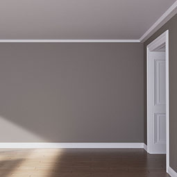Ekena Millwork - MLD02X06X96AL - Endurathane Alora Crown Moulding, 1 3/4"H x 6 1/8"P x 96"L, Factory Primed