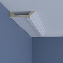 Ekena Millwork - MLD02X06X96AL - Endurathane Alora Crown Moulding, 1 3/4"H x 6 1/8"P x 96"L, Factory Primed