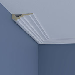 Ekena Millwork - SAMPLE-MLD01X04X96JO - SAMPLE - Endurathane Joseph Crown Moulding, 1 3/8"H x 4 3/8"P x 12"L, Factory Primed