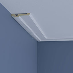 Ekena Millwork - MLD01X04X96BA - Endurathane Bailey Crown Moulding, 4"H x 3/4"P x 96"L, Factory Primed