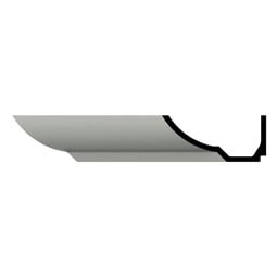 Ekena Millwork - MLD03X07X96BE - EnduraGlow Benjamin Crown Moulding, Backlit LED Compatible, 3 1/8"H x 7"P x 96"L, Primed Urethane