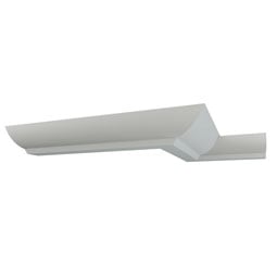 Ekena Millwork - MLD03X07X96BE - EnduraGlow Benjamin Crown Moulding, Backlit LED Compatible, 3 1/8"H x 7"P x 96"L, Primed Urethane