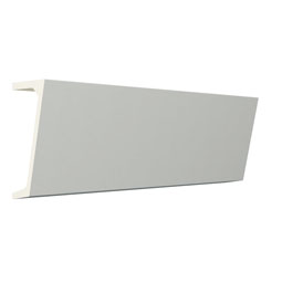 Ekena Millwork - MLD03X07X96LE - EnduraGlow Levi Crown Moulding, Backlit LED Compatible, 3 1/4"H x 7"P x 96"L, Primed Urethane