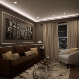 Ekena Millwork - MLD03X04X96AN - Enduraglow Anton Crown Moulding, 2 3/4"H x 4 3/8"P x 96"L, Factory Primed