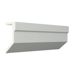 Ekena Millwork - MLD03X06X96AR - EnduraGlow Armando Crown Moulding, Backlit LED Compatible, 3 1/8"H x 6"P x 96"L, Primed Urethane