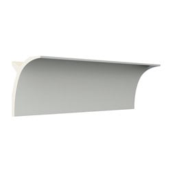 Ekena Millwork - MLD06X04X96CH - EnduraGlow Christian Crown Moulding, Backlit LED Compatible, 5 1/2"H x 4 3/8"P x 96"L, Primed Urethane