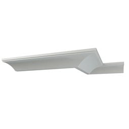 Ekena Millwork - MLD04X10X11BR - EnduraGlow Brett Crown Moulding, Backlit LED Compatible, 4"H x 10 1/4"P x 10 7/8"F x 94 1/2"L, Primed Urethane