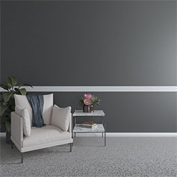 Ekena Millwork - PML04X01LC - Endurathane Lucia Panel Moulding, 4 3/8"H x 3/8"P x 94 1/2"L, Factory Primed