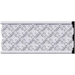 Ekena Millwork - PML04X01LC - Endurathane Lucia Panel Moulding, 4 3/8"H x 3/8"P x 94 1/2"L, Factory Primed