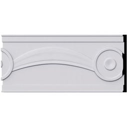 Ekena Millwork - PML08X01KR - Endurathane Kristen Panel Moulding, 7 7/8"H x 5/8"P x 94 1/2"L, Factory Primed