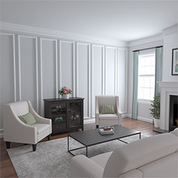 Ekena Millwork - PML02X01CH - Endurathane Christopher Panel Moulding, 2"H x 1"P x 96"L, Factory Primed